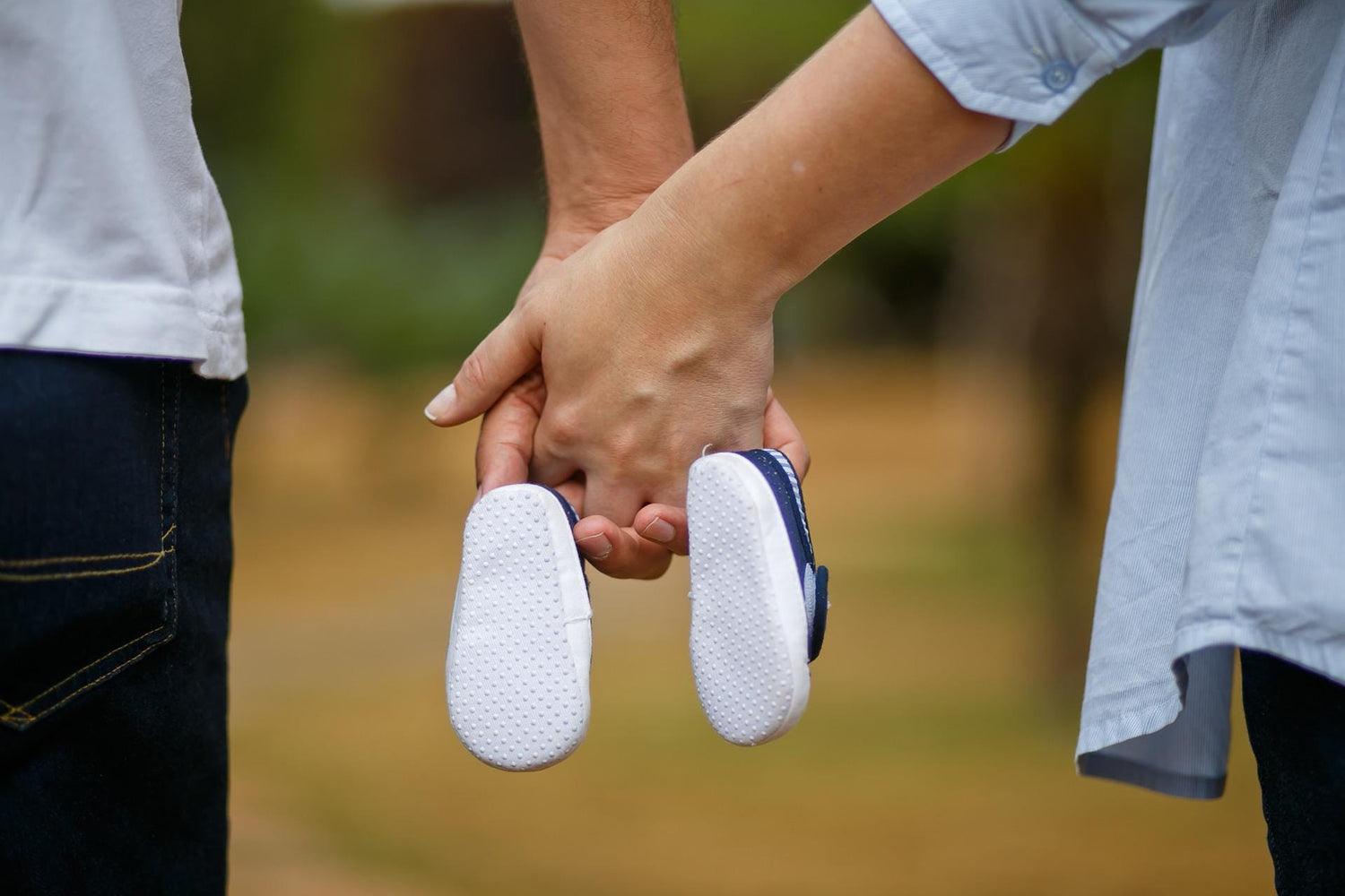 Getting your babies first pair of shoes.