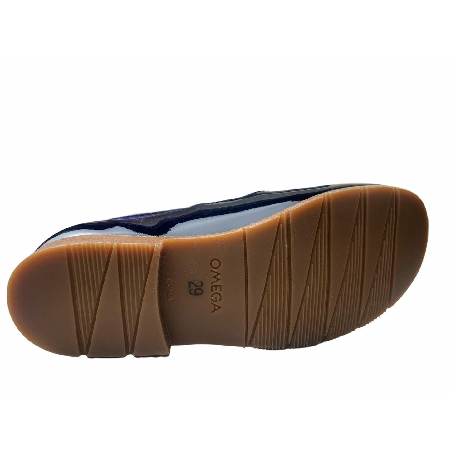 Tritt 11828 Navy Patent Mary Jane Single Strap Buckle Closure Shoe