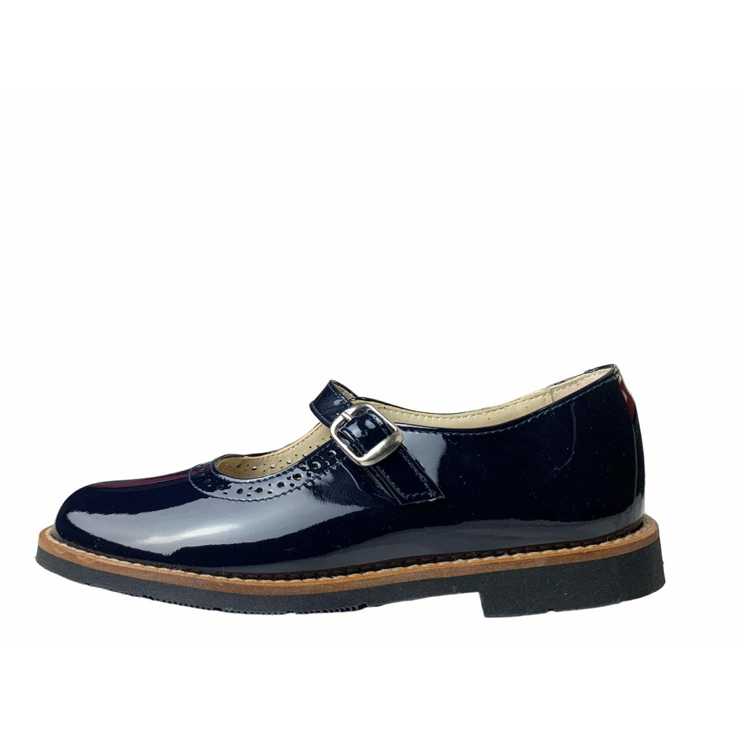 Tritt 11753 Navy Single Strap Buckle Closure Mary Jane Shoe