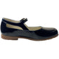 Tritt 11828 Navy Patent Mary Jane Single Strap Buckle Closure Shoe