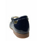 Tritt 11828 Navy Patent Mary Jane Single Strap Buckle Closure Shoe